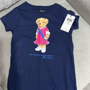 Polo bear toddler girl dress